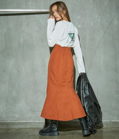 スリット フレア ロングスカート 791-8666