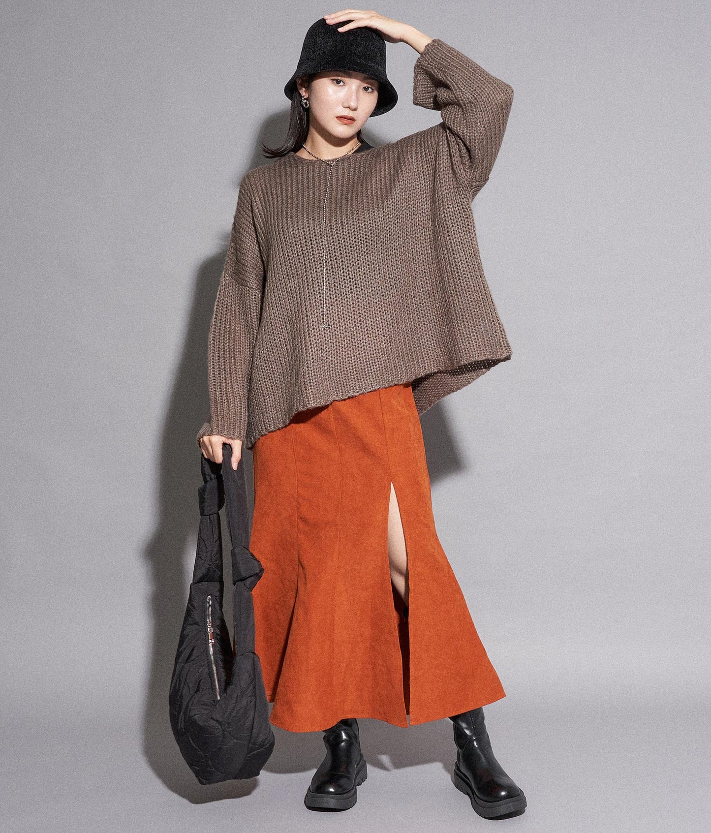 スリット フレア ロングスカート 791-8666