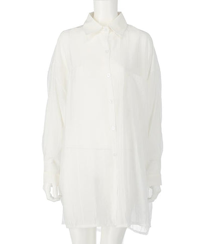 オーバーサイズ ストライプ シャツ 154-5412