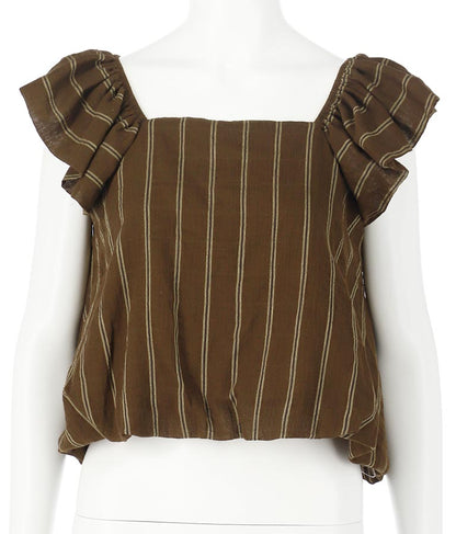 2WAY ストライプ トップス 153-5422