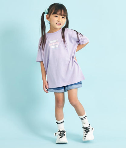 接触冷感後ろ切替ビッグTシャツ 423-3059