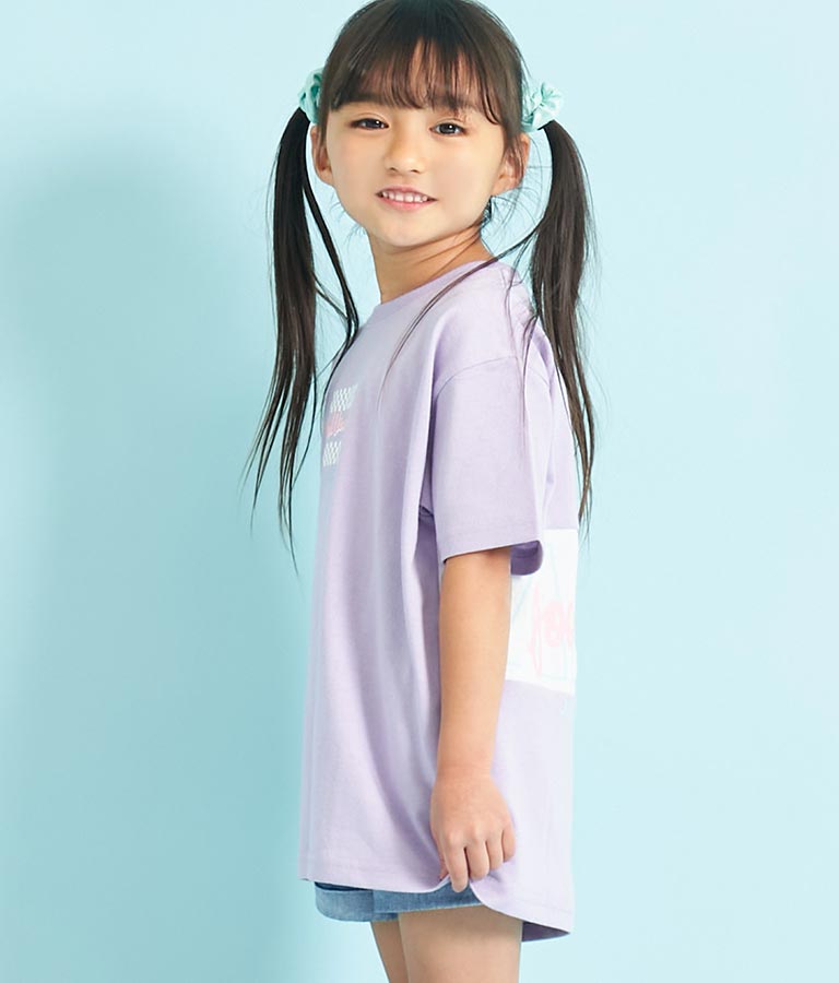 接触冷感後ろ切替ビッグTシャツ 423-3059