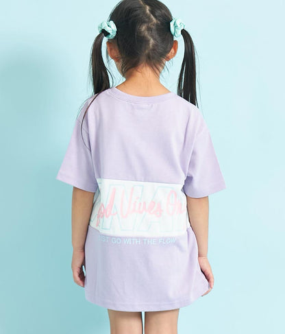 接触冷感後ろ切替ビッグTシャツ 423-3059