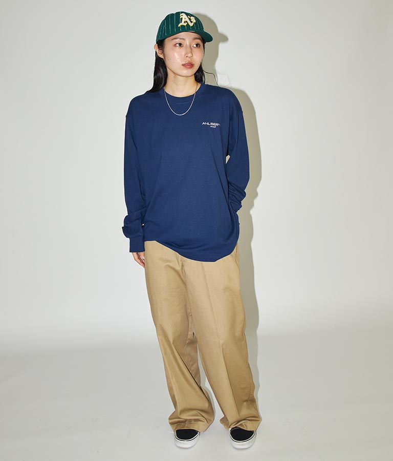 ANLIBERTY ベーシック ロゴ ロングスリーブ Tシャツ 【ユニセックス】 30-3029