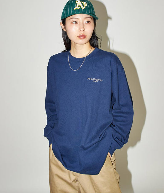 ANLIBERTY ベーシック ロゴ ロングスリーブ Tシャツ 【ユニセックス】 30-3029