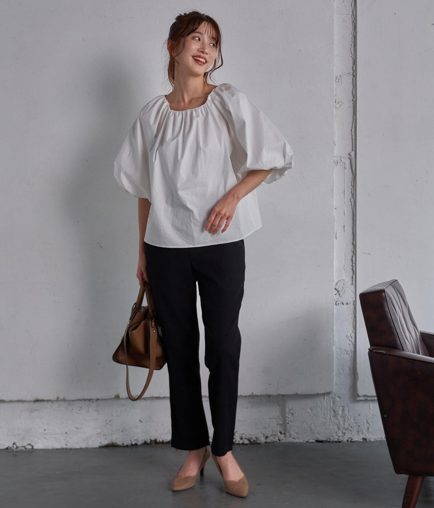 タックテーパードパンツ【セットアップ着用可】