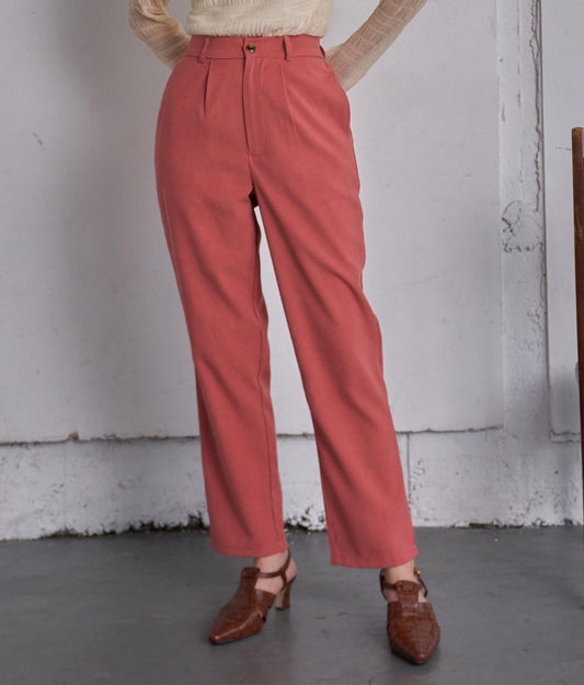 タック テーパード パンツ【セットアップ着用可】 552-5660