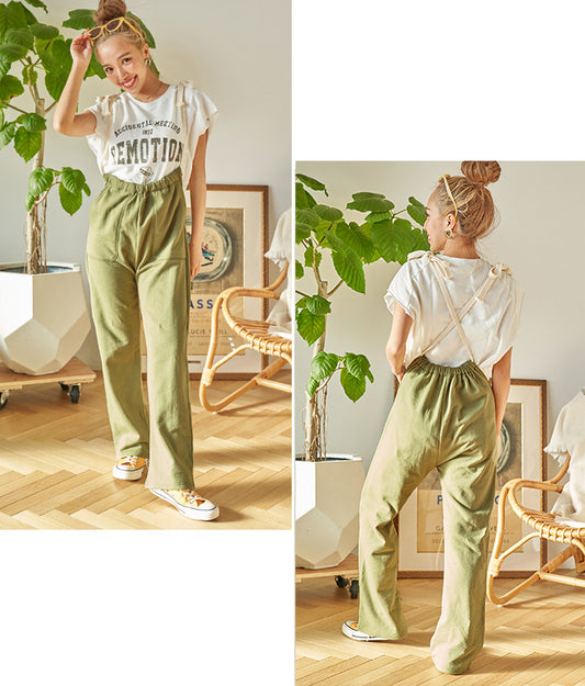 メニー ウェイ サスペンダー 付き スウェット パンツ 852-5595