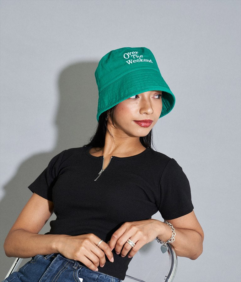 【WEB限定】配色刺繍バケットハット 159-5429