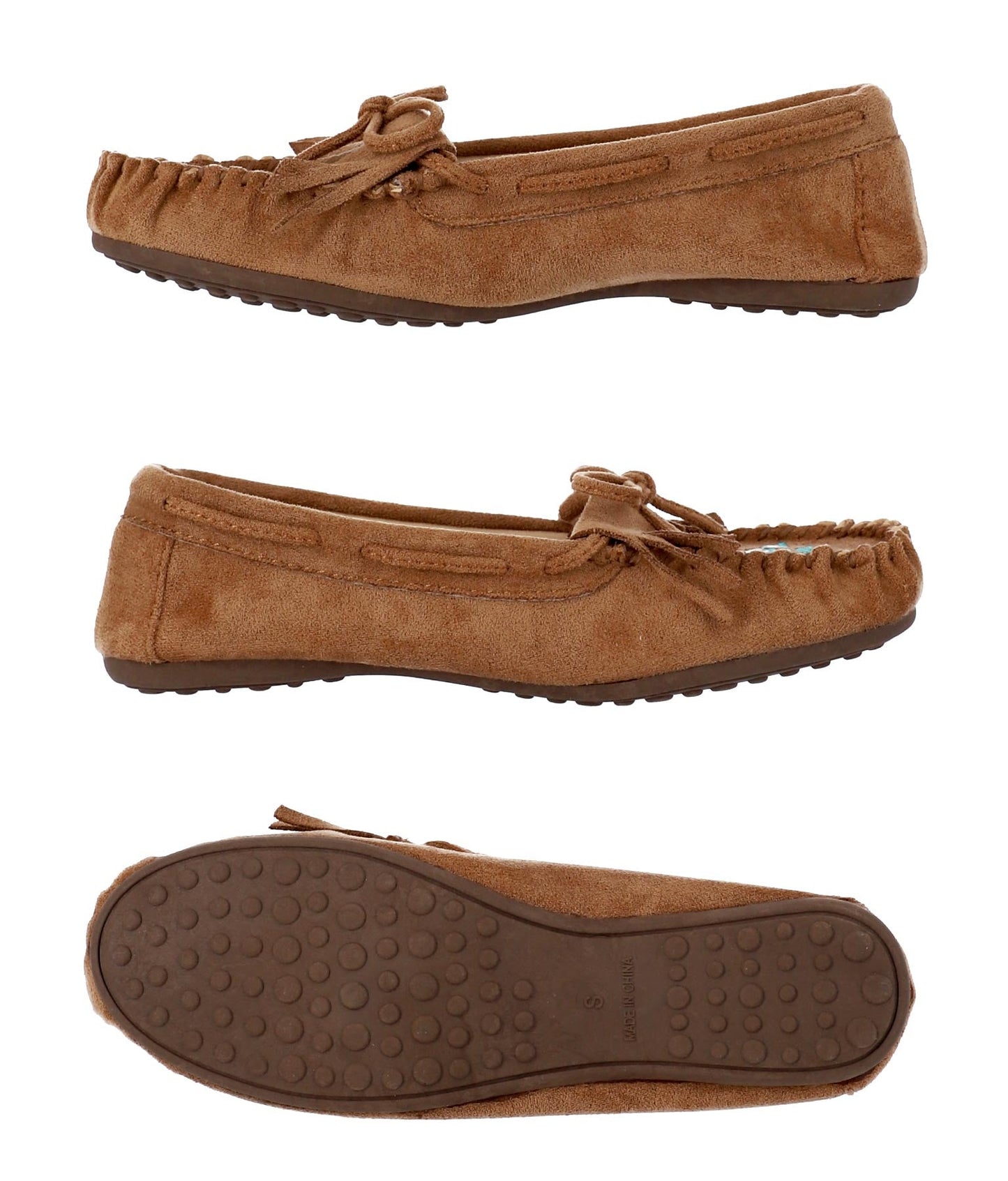 イーグルオルテガ刺繍フリンジモカシンシューズ