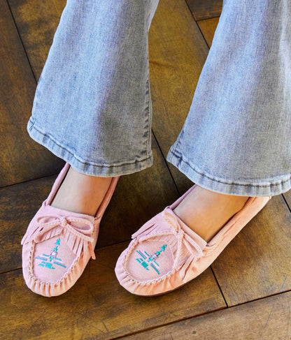 イーグル オルテガ刺繍 フリンジ モカシンシューズ 859-5556