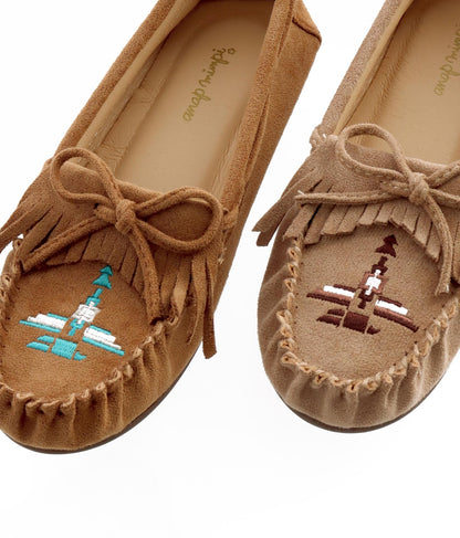 イーグル オルテガ刺繍 フリンジ モカシンシューズ 859-5556