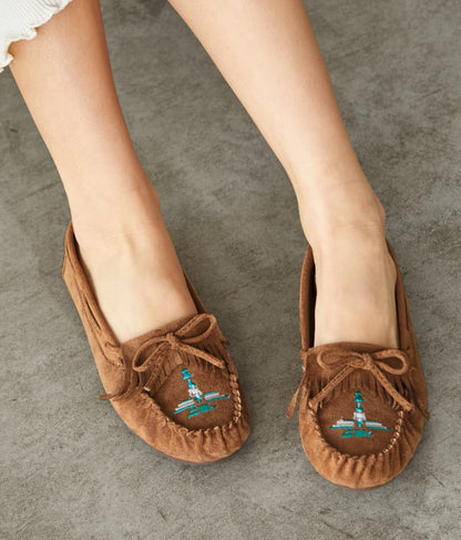 イーグル オルテガ刺繍 フリンジ モカシンシューズ 859-5556