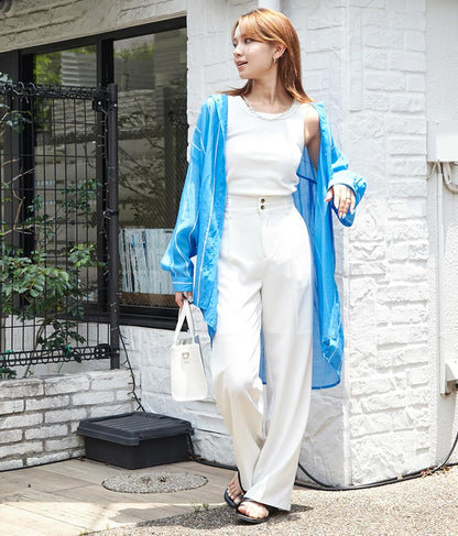 オーバーサイズ ストライプ シャツ 154-5412