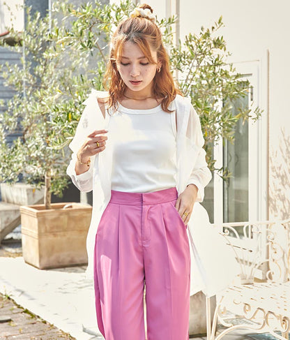 オーバーサイズ ストライプ シャツ 154-5412