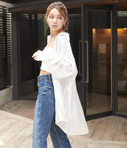 オーバーサイズ ストライプ シャツ 154-5412