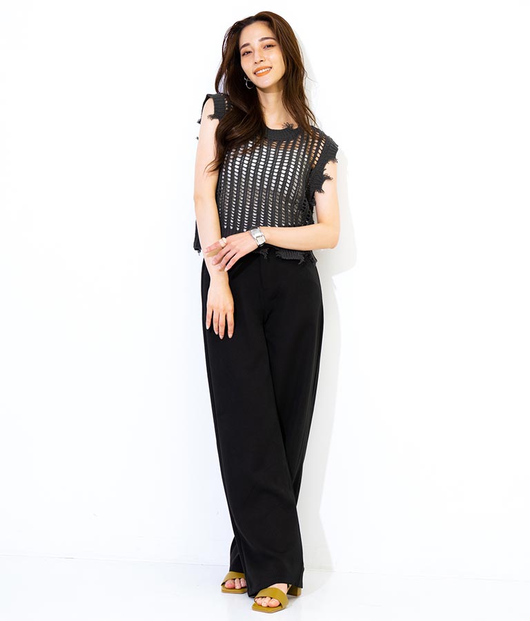 ワイド シルエット スラックス 792-8583