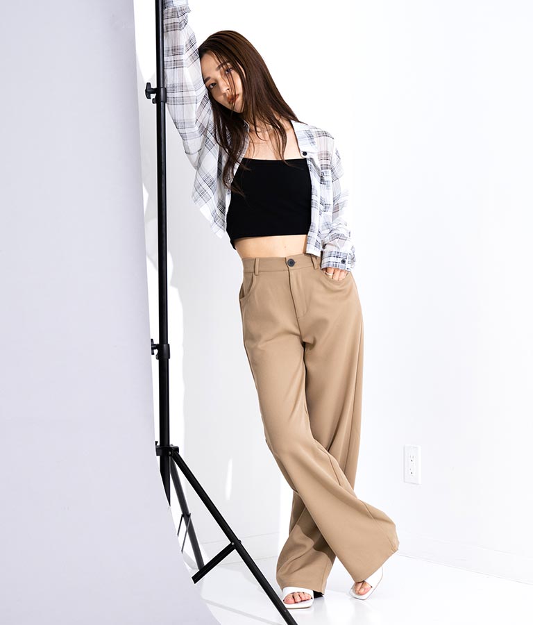ワイド シルエット スラックス 792-8583