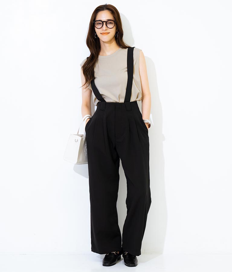 シンプルノースリーブトップスカットソー 793-8922