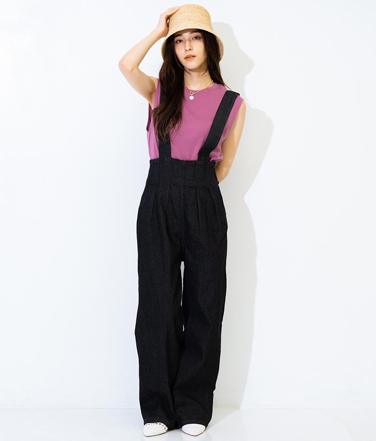 シンプルノースリーブトップスカットソー 793-8922