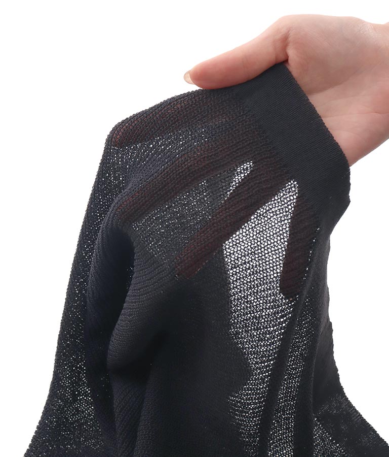 ホルタータンク フロント ギャザー ニット トップス セット 158-5434