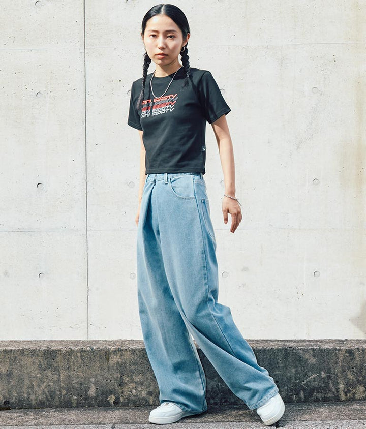 リフレクタークロップドTシャツ 30-3062