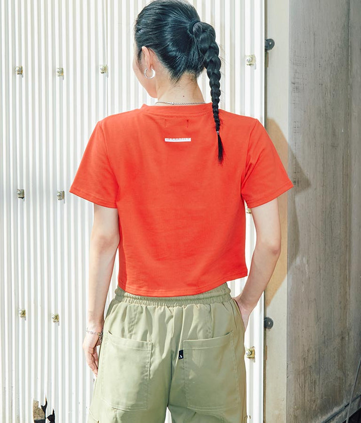 リフレクタークロップドTシャツ 30-3062