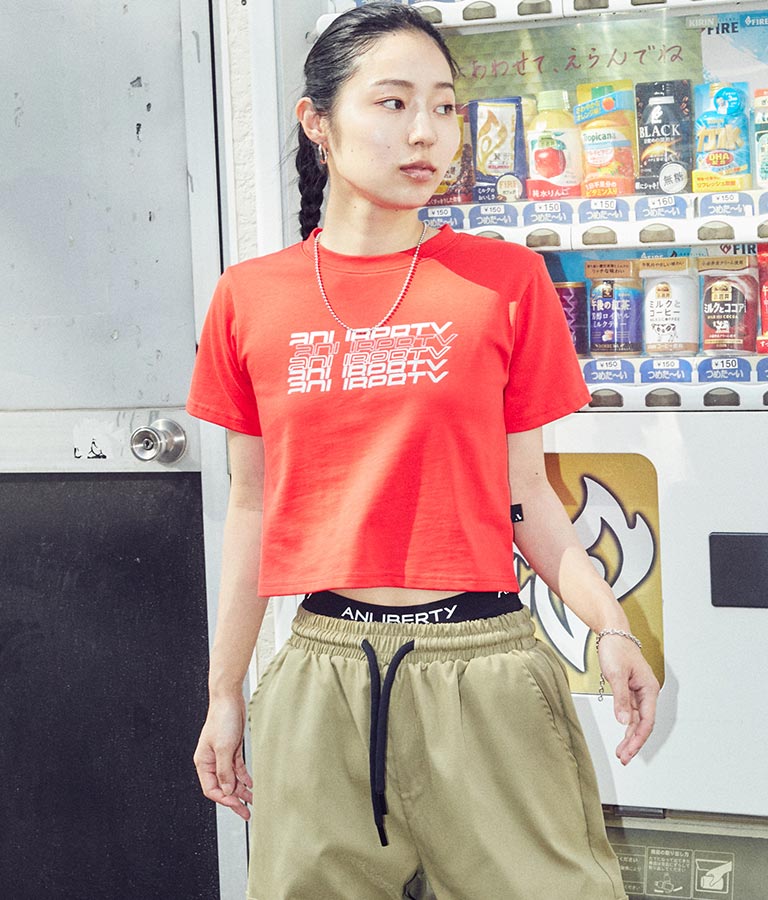 リフレクタークロップドTシャツ 30-3062