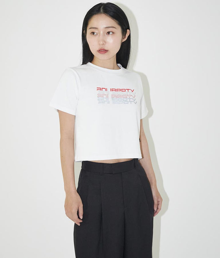 リフレクタークロップドTシャツ 30-3062