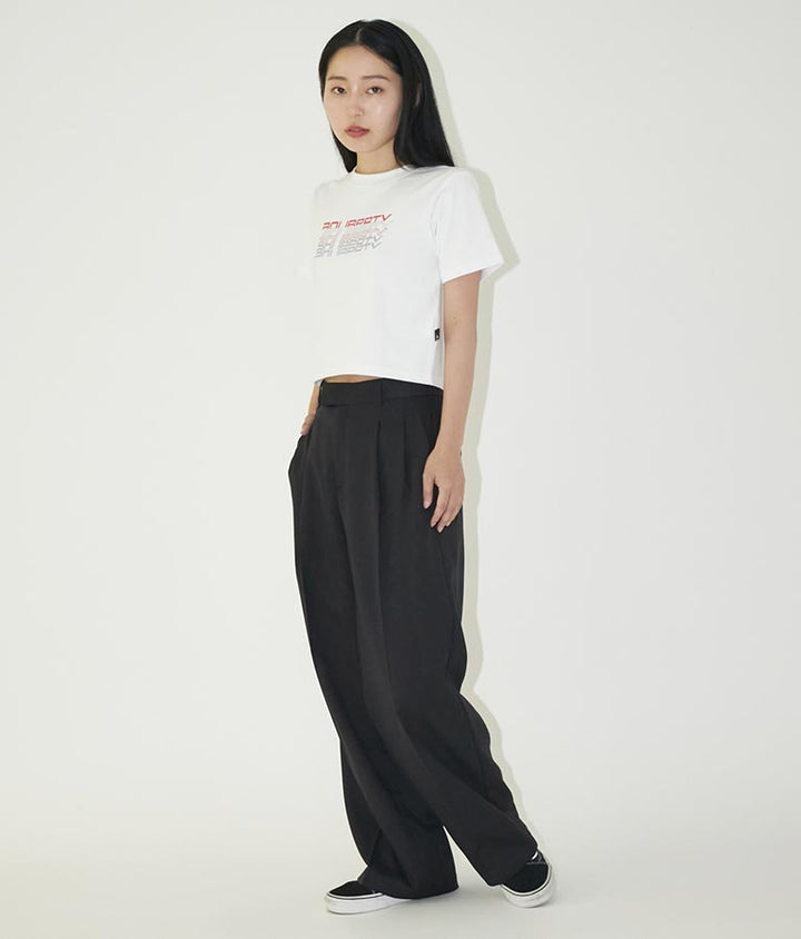 リフレクタークロップドTシャツ 30-3062