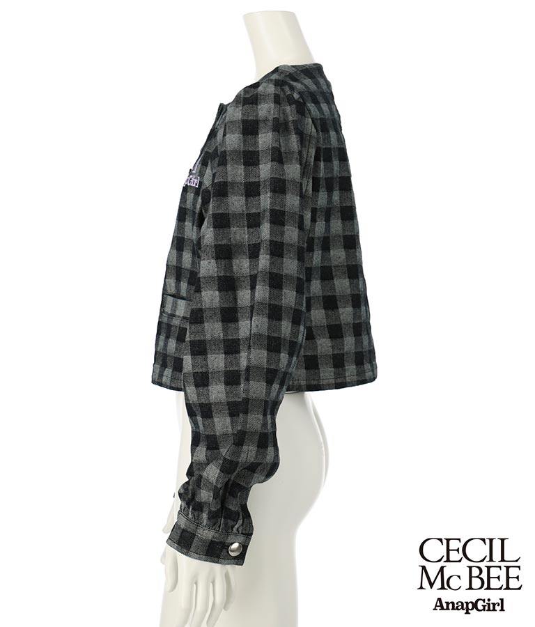 CECILMcBEE×ANAPGiRLチェック柄デニムジャケット