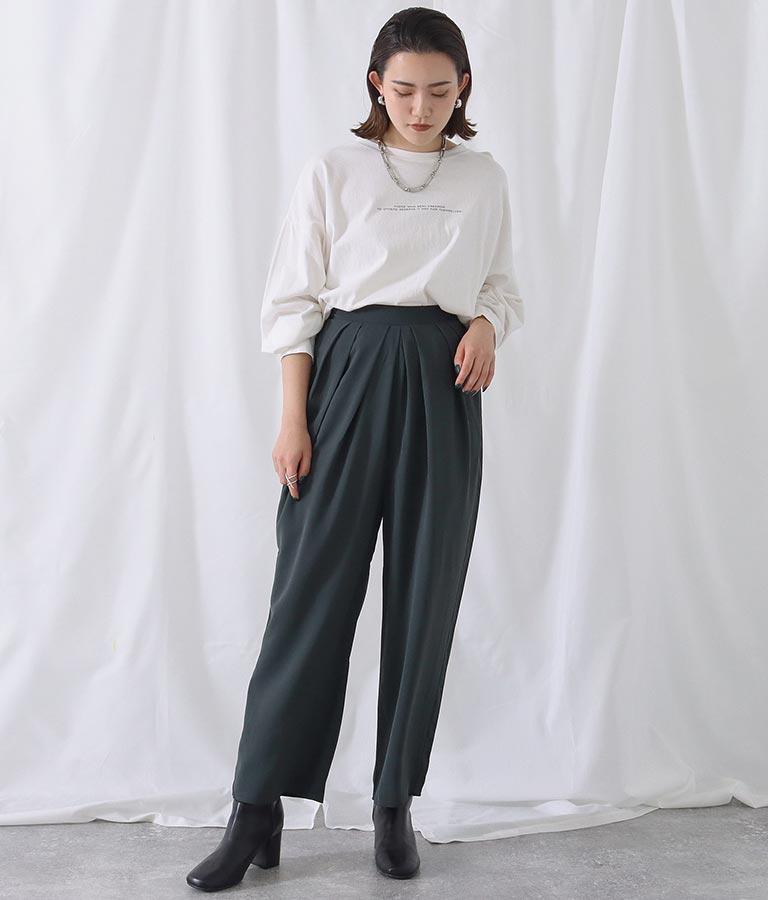 求心タックパンツ 662-8948