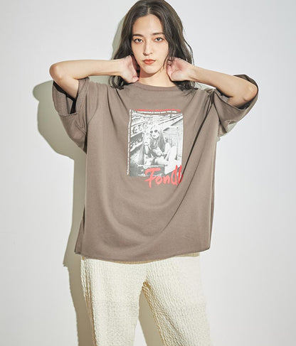 フォトプリント ミニ裏毛 Tシャツ 793-9013