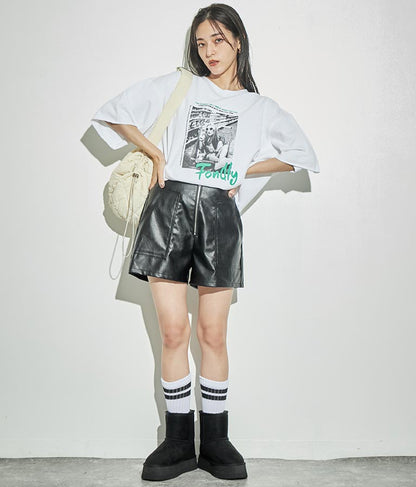 フォトプリント ミニ裏毛 Tシャツ 793-9013
