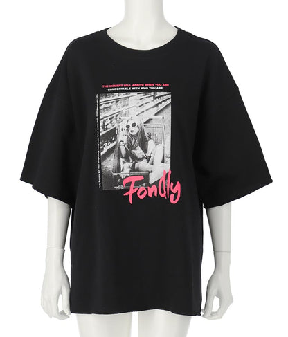 フォトプリント ミニ裏毛 Tシャツ 793-9013