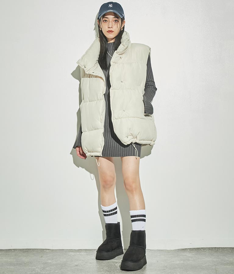 厚底ムートンブーツ 799-8940