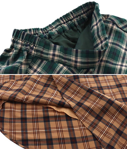 バイヤスチェックフレアスカート 521-6728