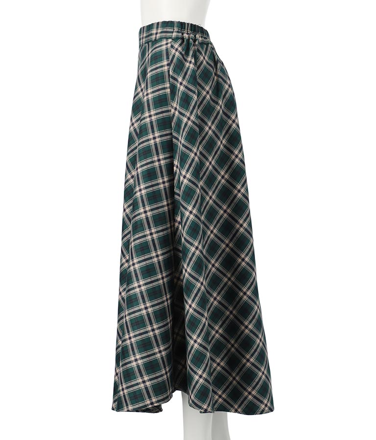 バイヤスチェックフレアスカート 521-6728