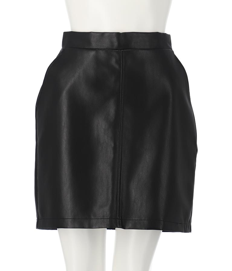 フェイクレザー ミニ スカート