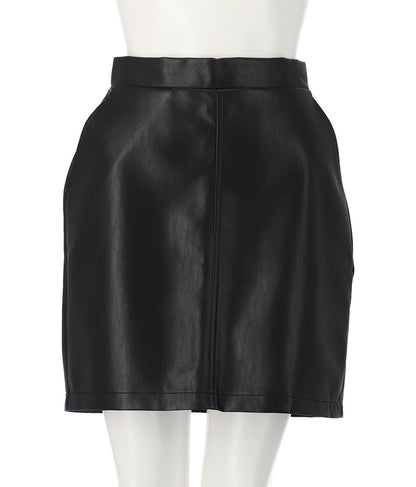 フェイクレザー ミニ スカート