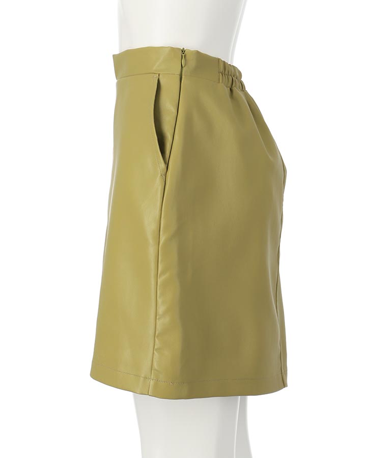 フェイクレザー ミニ スカート 521-6741