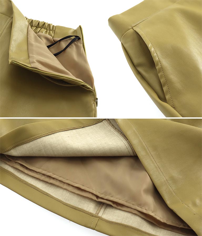 フェイクレザー ミニ スカート 521-6741