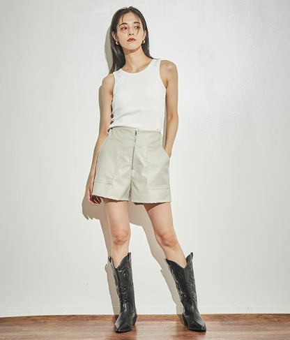 パッド付きリブタンクトップ 153-5443