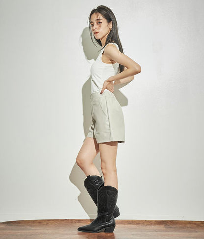 パッド付きリブタンクトップ 153-5443