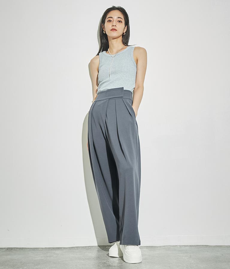 パッド付きリブタンクトップ 153-5443