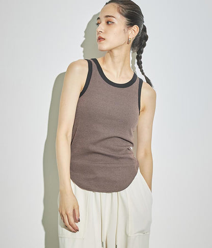 パッド付きリブタンクトップ 153-5443