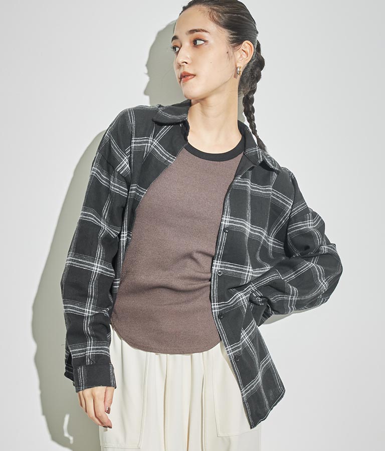 パッド付きリブタンクトップ 153-5443