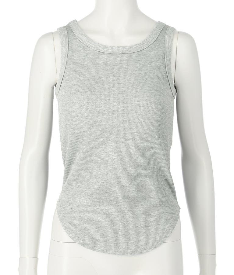 パッド付きリブタンクトップ 153-5443