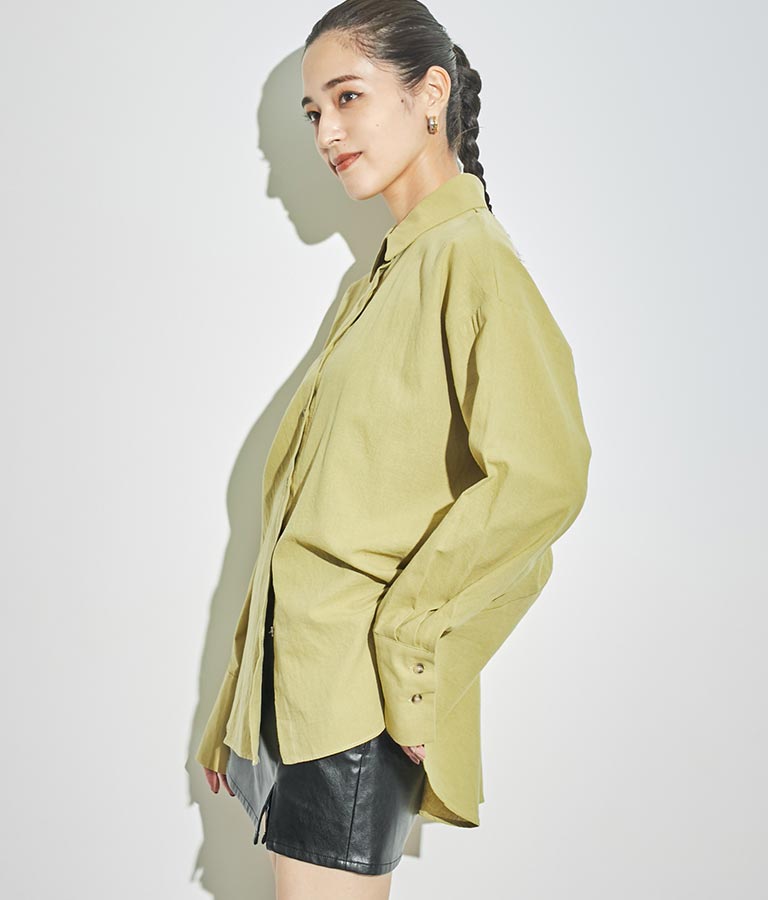 バックオープン ツイスト デザインシャツ 154-5442