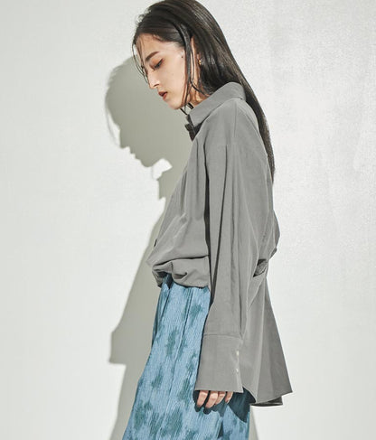 バックオープン ツイスト デザインシャツ 154-5442